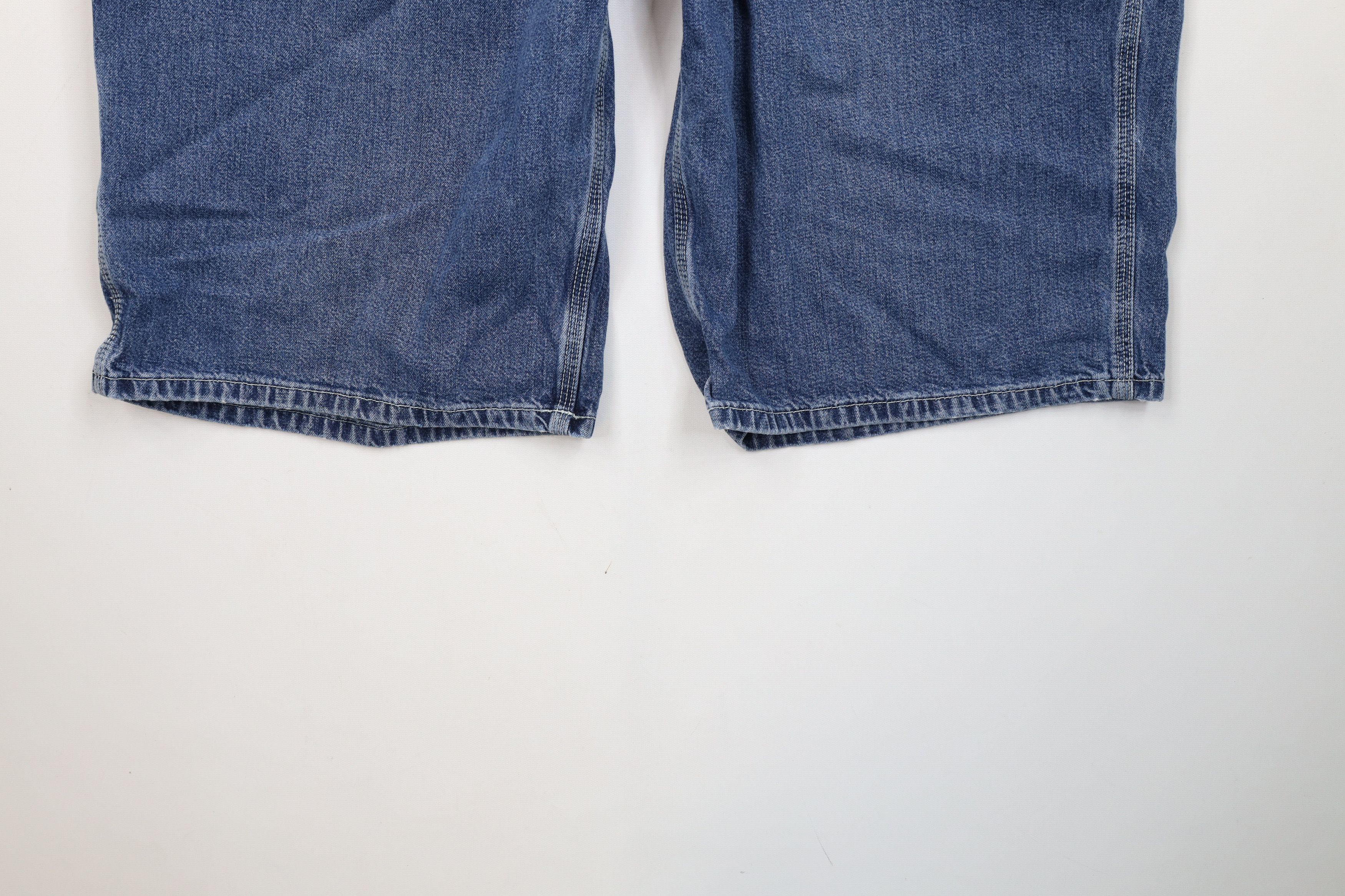 Calvin Klein Vintage 90s Calvin Klein Baggy Dungaree Denim Jean Shorts Size US 38 / EU 54 - 4 Thumbnail