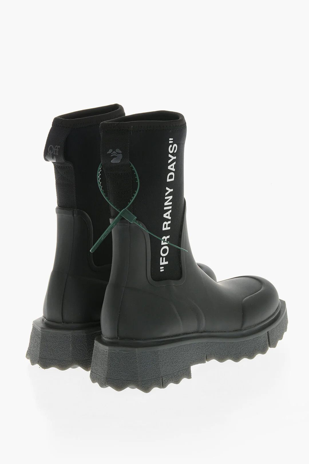 Off-White og1mm0426 Wellington Ankle Boots in Black Size US 12 / IT 42 - 2 Thumbnail