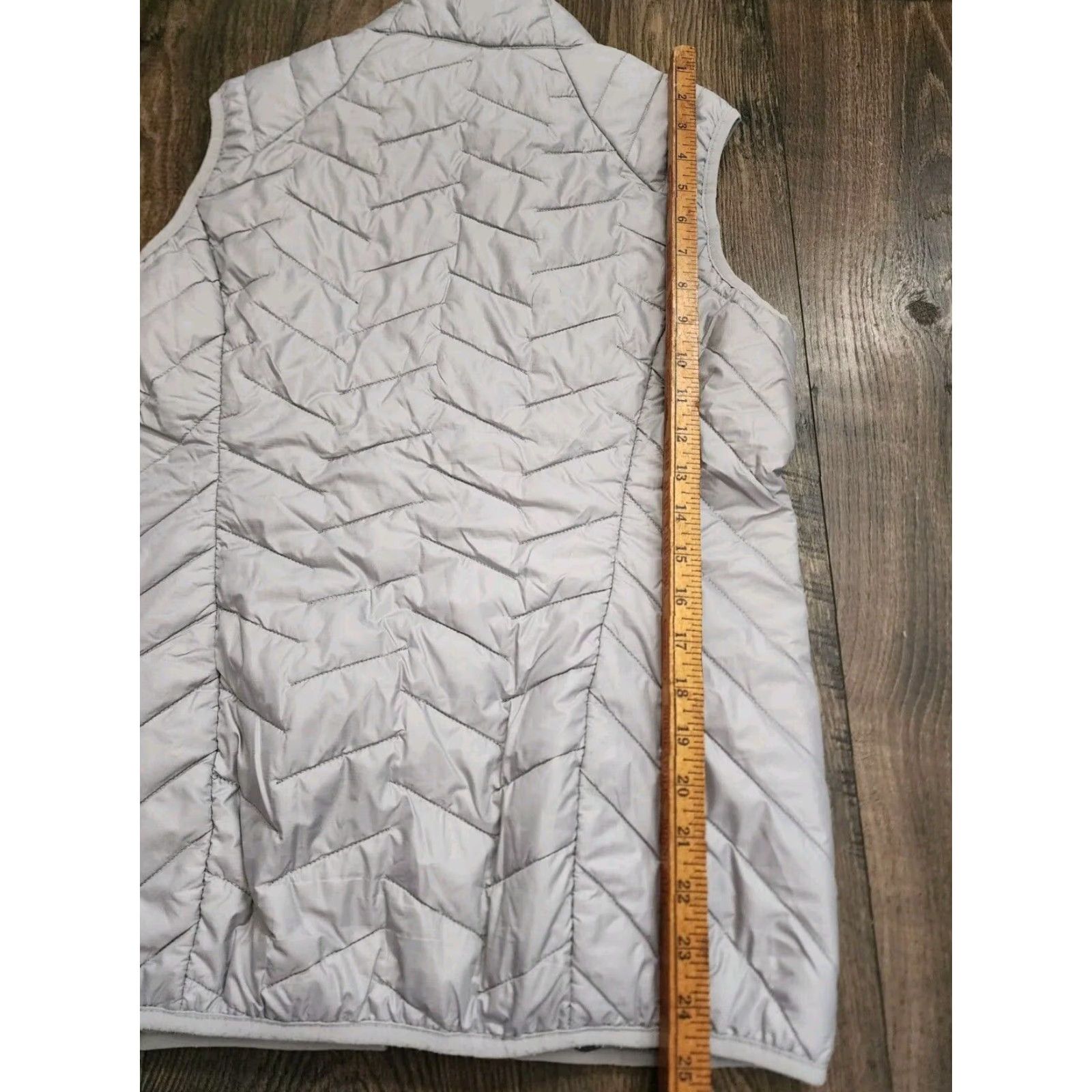 Jack Wolfskin Womens Jack Wolfskin Vest - Packable Puffer Zip Gray Stormlock - S - Sleeveless - Quilted - Lightweight - Regular - Gray - Women - Vest Size S / US 4 / IT 40 - 7 Thumbnail