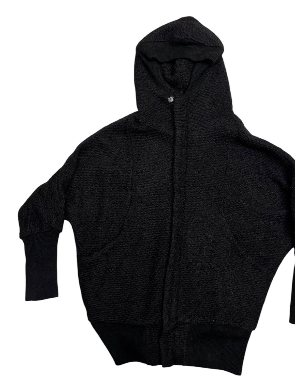 CABANE de ZUCCa ISSEY MIYAKE ZUCCA WOOL BATWING NINJA HOODIE OVERCOAT Size US M / EU 48-50 / 2 - 5 Thumbnail