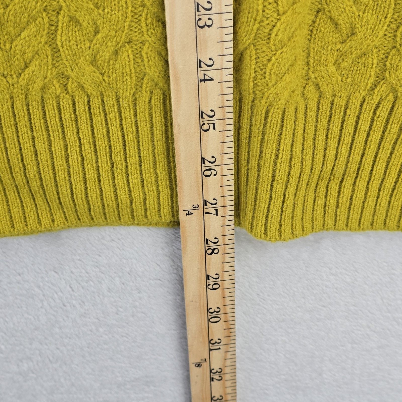 Todd Snyder Todd Snyder Lambs Wool Cable Knit Sweater Mens Medium Gold Size US M / EU 48-50 / 2 - 9 Thumbnail
