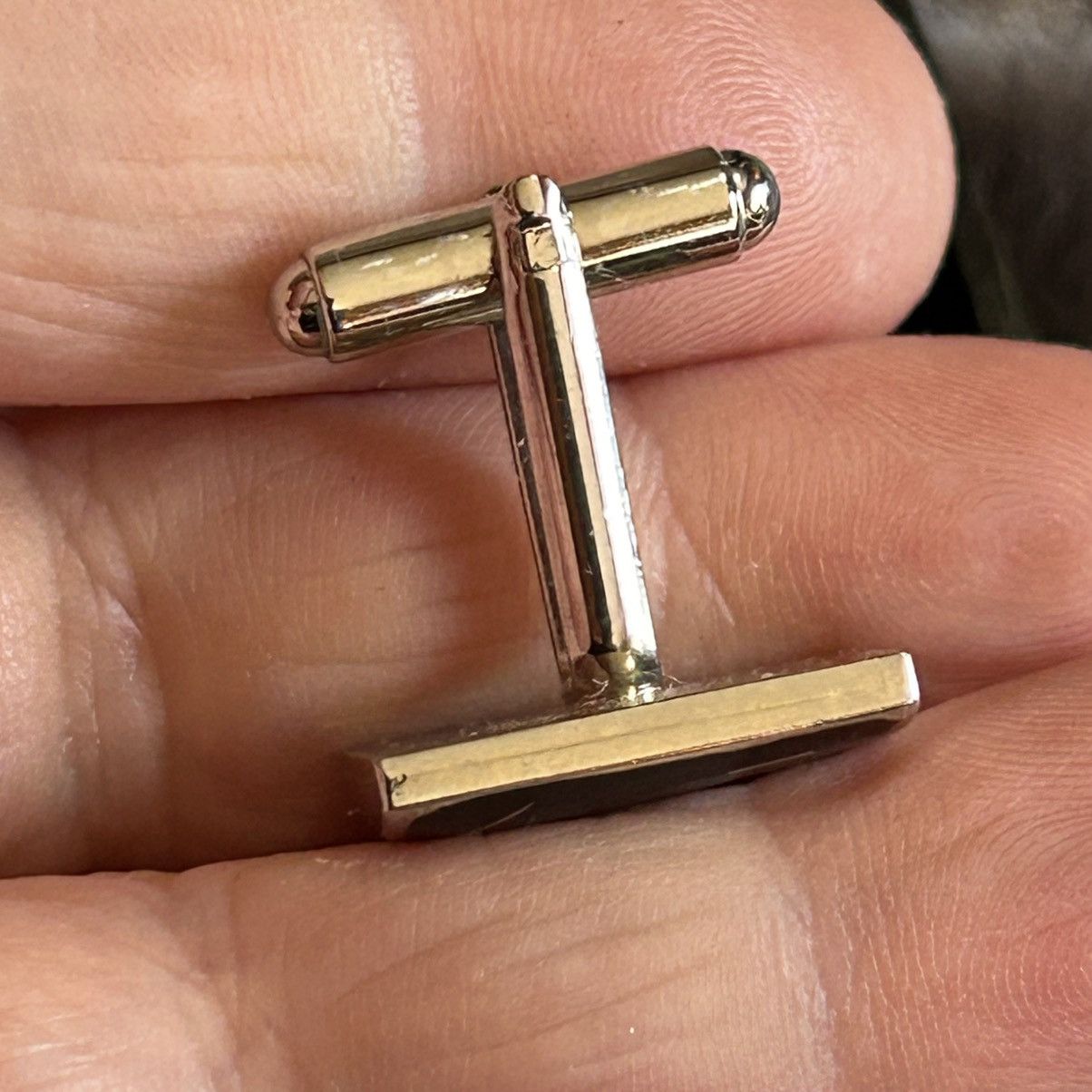 Vintage Gentleman black enamel silver cuff links tie bar boxed set Size ONE SIZE - 8 Thumbnail