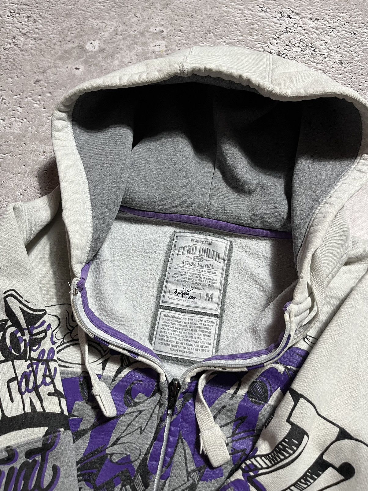 Ecko Unltd. × Vintage Vintage Ecko Untld fullprint Retro Skate Rap Zip Hoodie Size US M / EU 48-50 / 2 - 9 Thumbnail