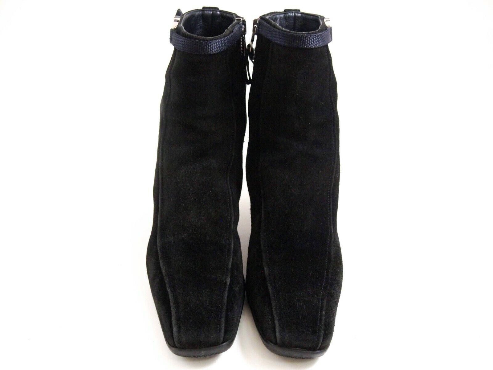 Prada Prada Boots Black Suede Womens US 5 EU 35 $680 Size US 5 / IT 35 - 3 Thumbnail
