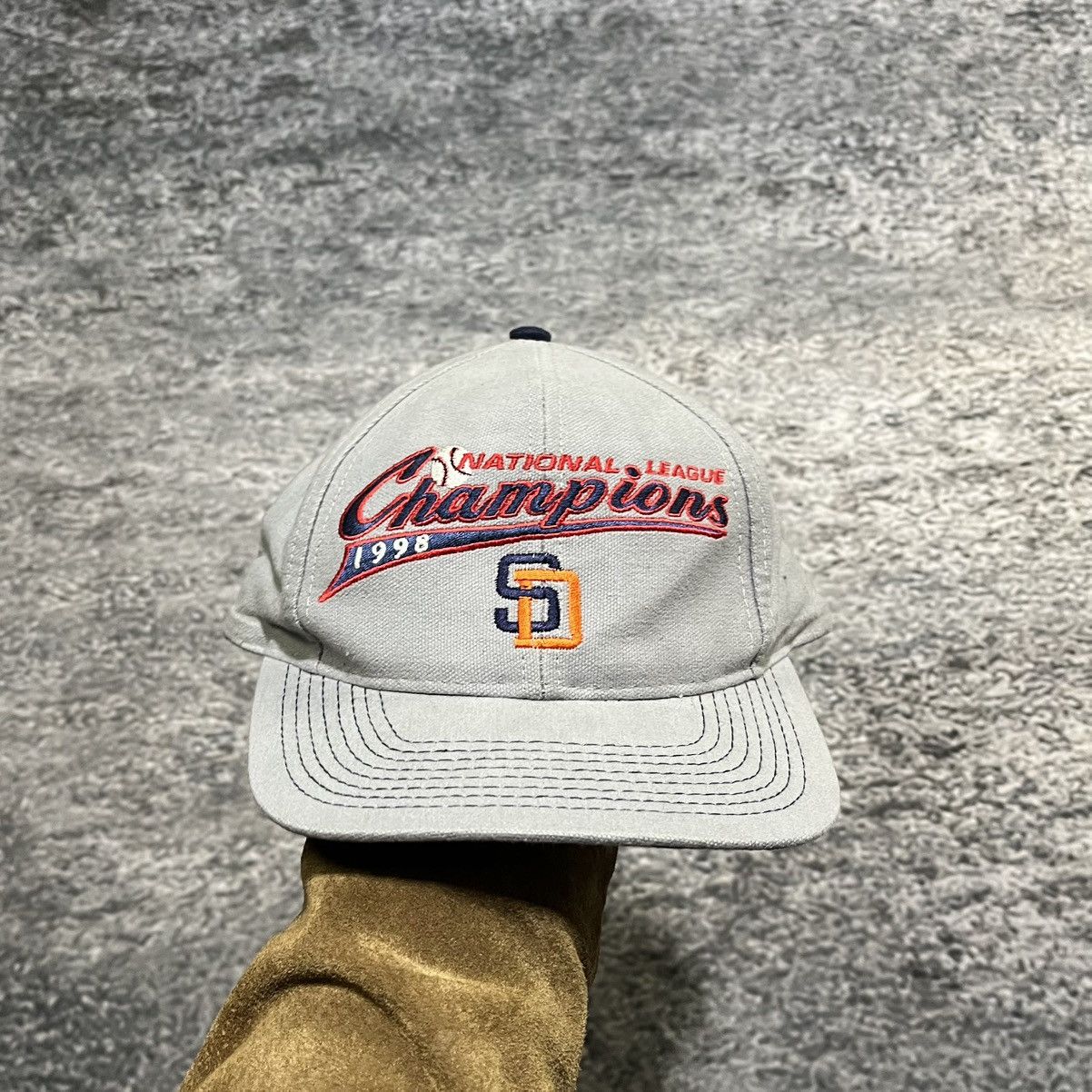 Logo 7 Vintage San Diego Padres 1998 NL Champions Logo 7 Hat Size ONE SIZE - 1 Thumbnail