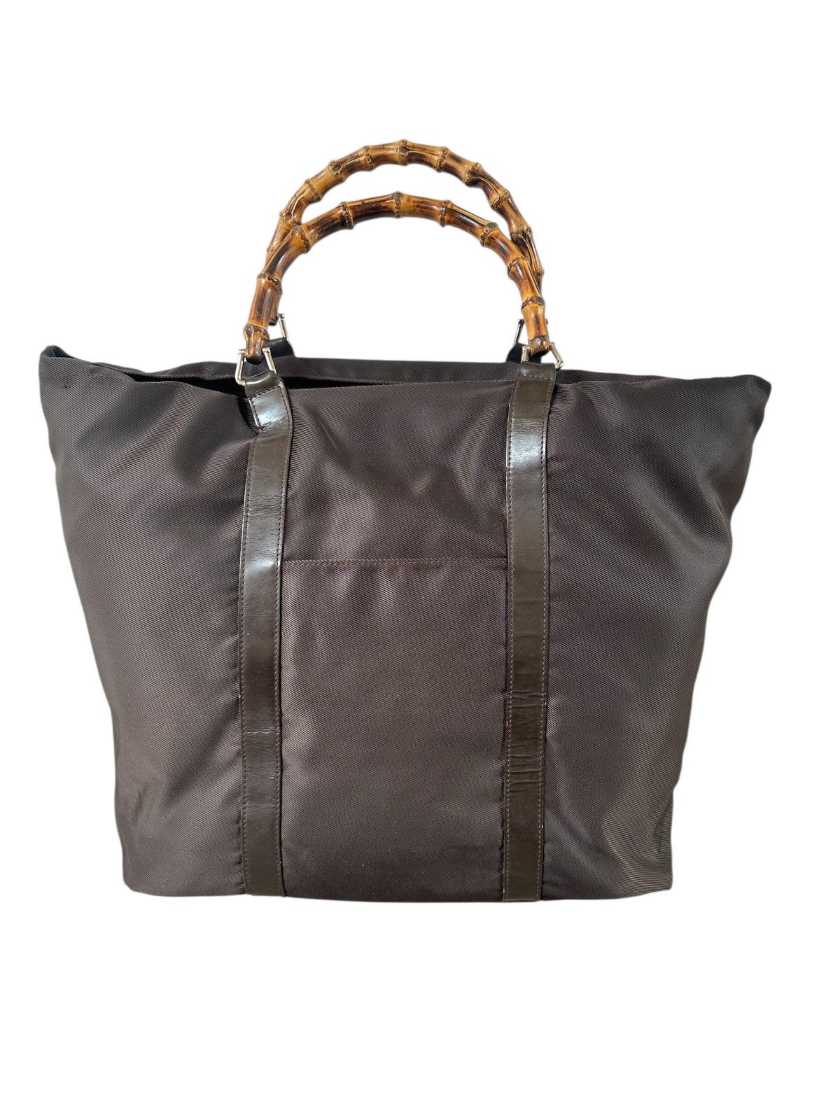 Gucci Vtg Gucci bamboo shopper tote bag Size ONE SIZE - 1 Thumbnail