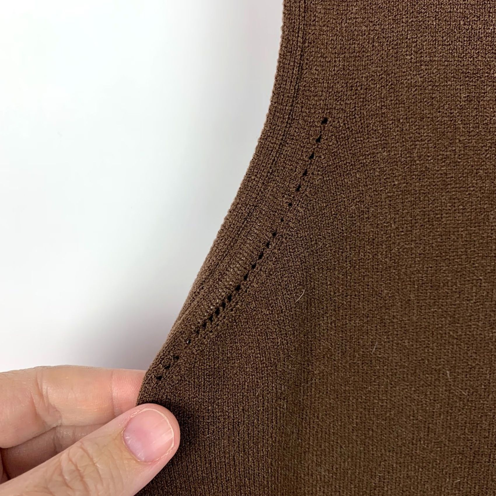 Vintage VINTAGE Designers Action Knit Shirt Tank Top XS/S Brown Nylon 1960s Women Mens Girls Size XS / US 0-2 / IT 36-38 - 2 Thumbnail