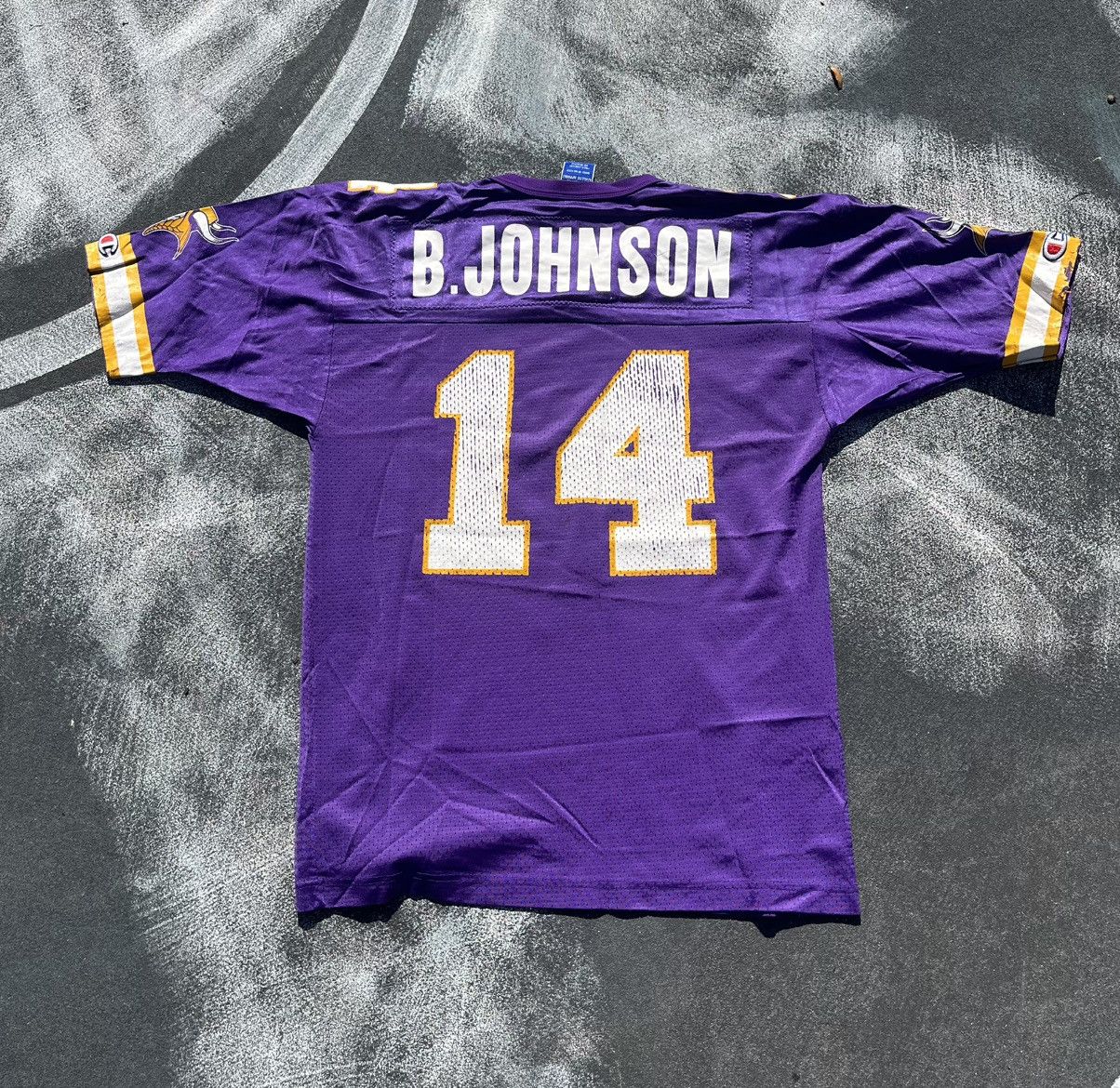 Vintage Champion Minnesota Vikings Brad Johnson Jersey 90s