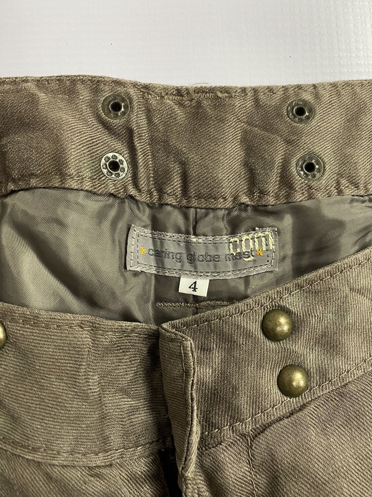 If Six Was Nine × Japanese Brand × Le Grande Bleu (L.G.B.) 2000s CGM Studed Ramie Pant Size US 32 / EU 48 - 5 Thumbnail