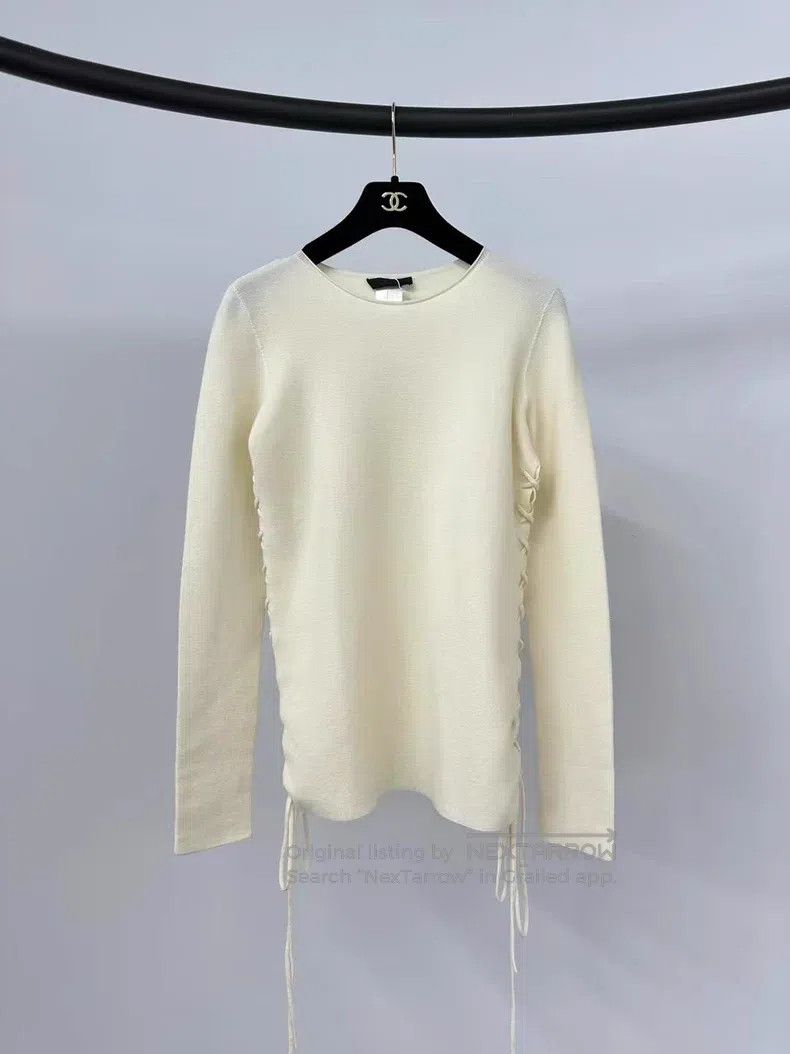 The Row The Row White strap knit top Size S / US 4 / IT 40 - 1 Thumbnail