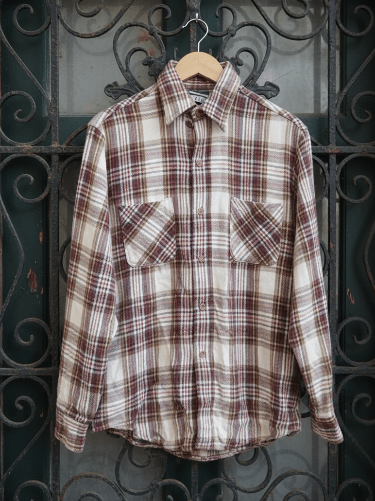 Vintage Vintage 80s JCPenney Big Mac Heavyweight Plaid Flannel Shirt Size US M / EU 48-50 / 2 - 1 Thumbnail