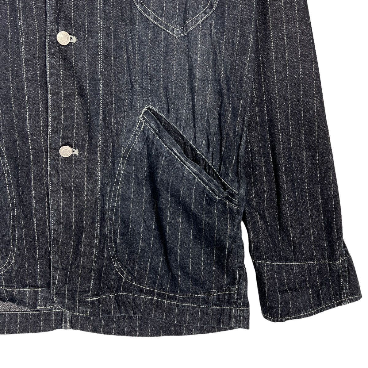 Japanese Brand 🔥 JUNGLE STORM HIKORY STRIPE CHORE JACKET Size US M / EU 48-50 / 2 - 5 Thumbnail