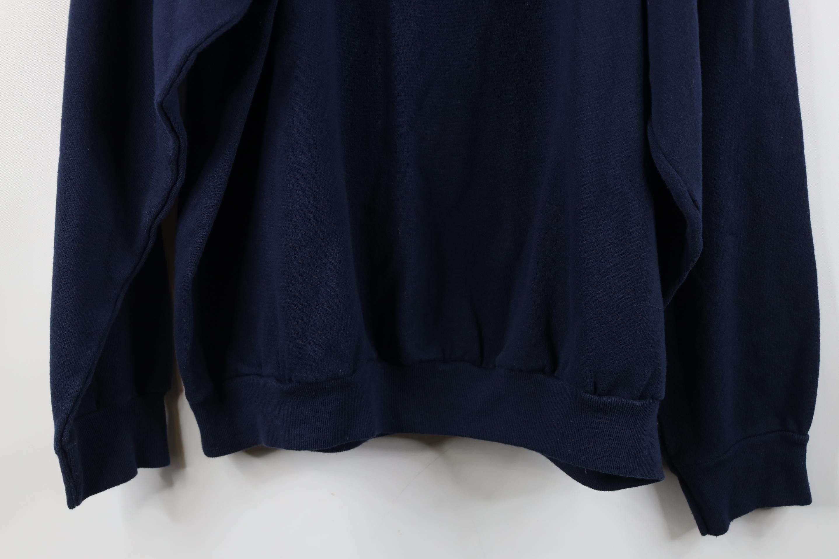 Vintage Vintage 90s Streetwear Raglan Crewneck Sweatshirt Blue USA Size US XL / EU 56 / 4 - 10 Thumbnail