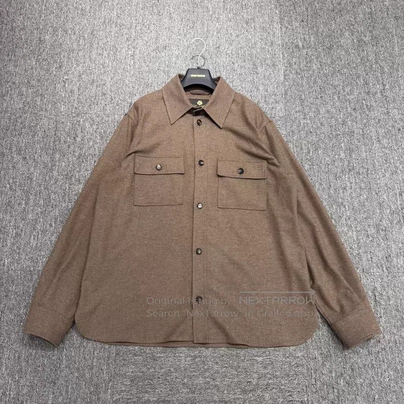 Loro Piana Loro Piana Cashmere Pocket Shirt Size US L / EU 52-54 / 3 - 1 Thumbnail
