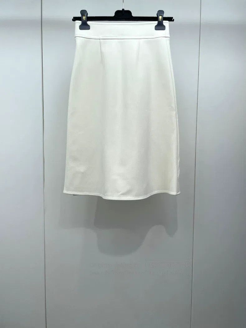 Hermes Hermes Off-White Semi-Skirt Size 42" / US 20 - 2 Thumbnail