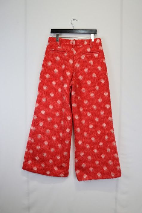 Marni o1rshd1 Tulip Wool Trouser with Brushed Dot in Red Size US 32 / EU 48 - 8 Thumbnail