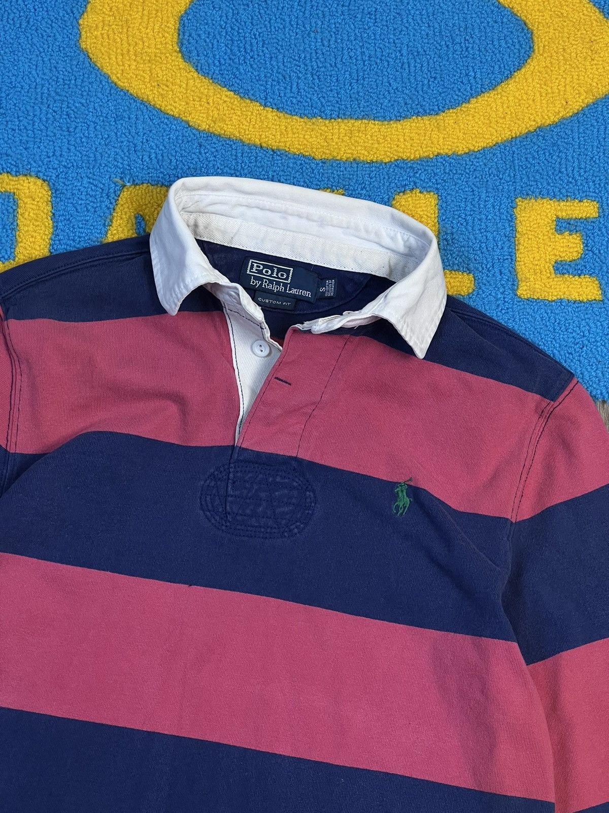 Polo Ralph Lauren × Rugby Ralph Lauren × Vintage Vintage Polo Ralph Lauren Rugby Striped polo long sleeve Size US S / EU 44-46 / 1 - 4 Thumbnail