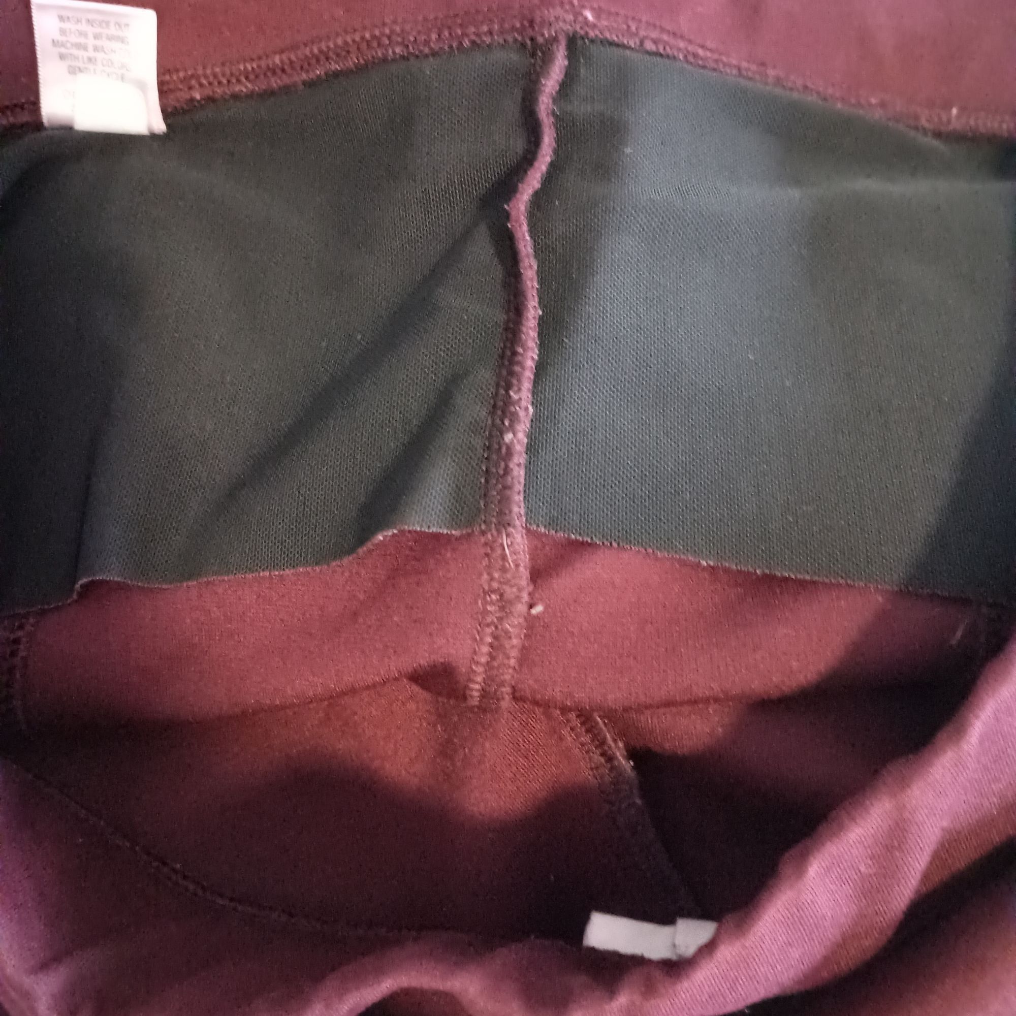 Croft & Barrow Croft & Barrow Seamed Ponte Pants Sz L Burgundy Tummy Contro Size 36" / US 14 / IT 50 - 8 Thumbnail