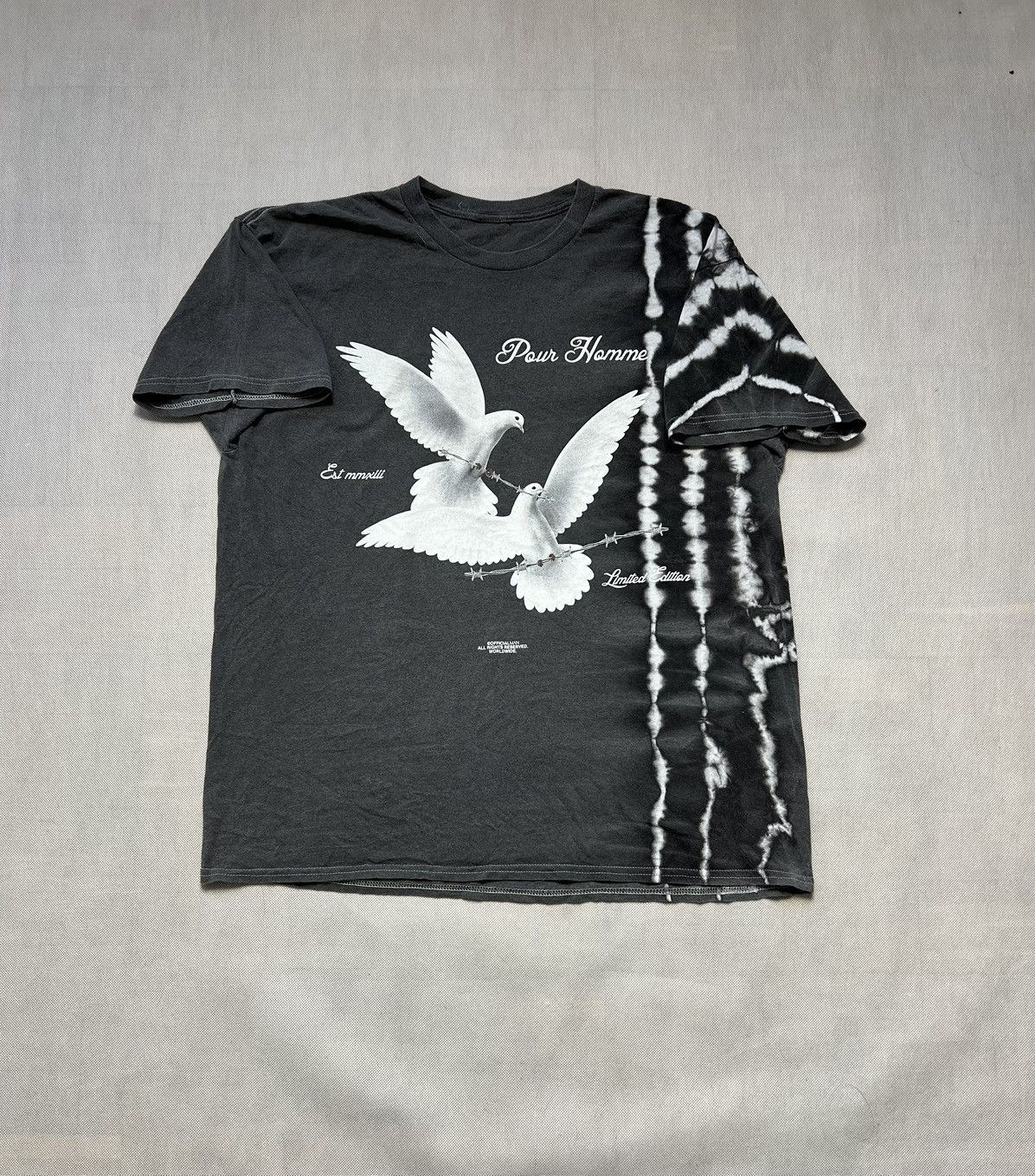 Vintage Opium Tshirt white birds y2k Size US L / EU 52-54 / 3 - 1 Thumbnail