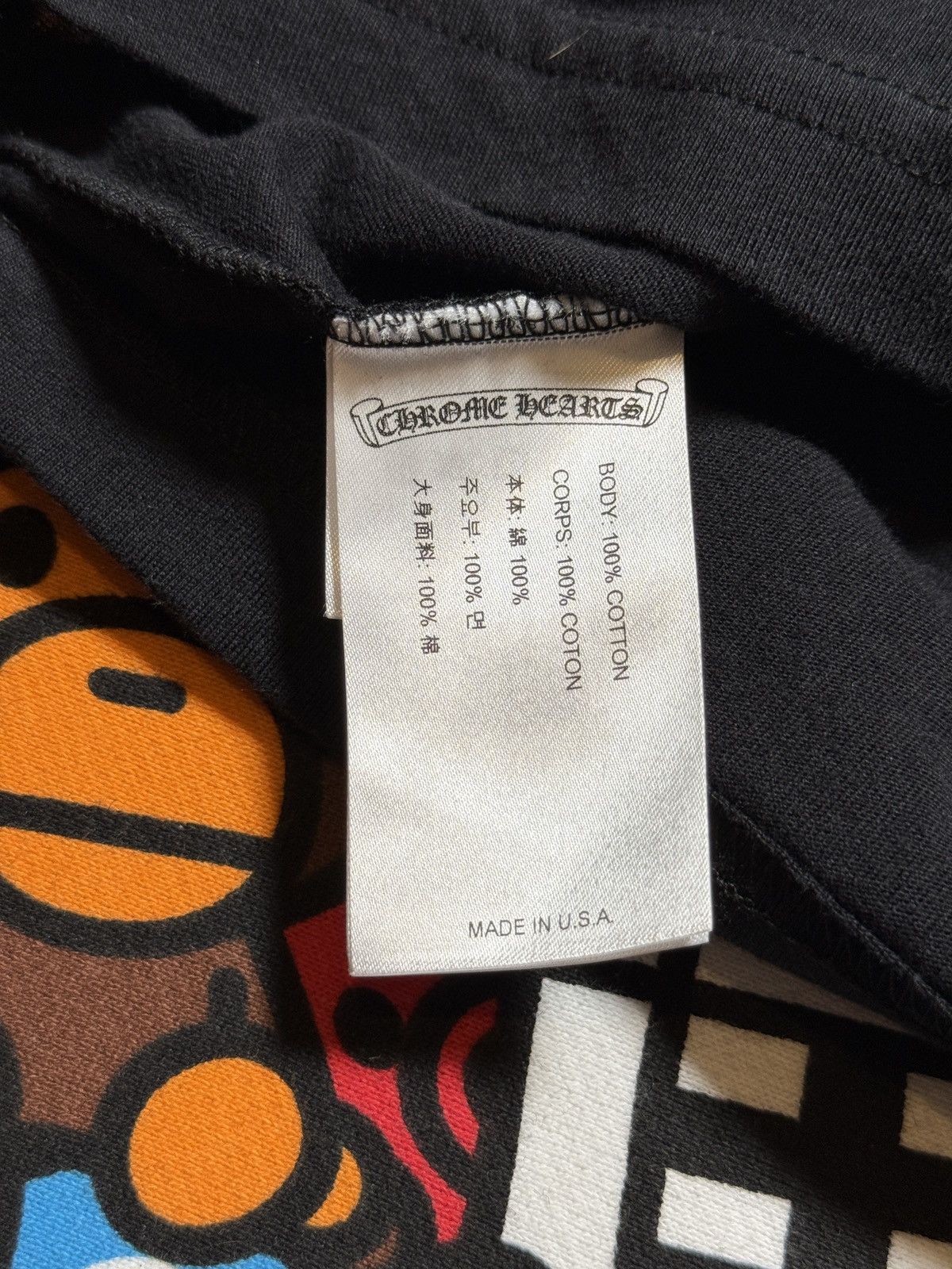 Chrome Hearts Chrome Hearts Black Charge Up Long Sleeve Tee Size US M / EU 48-50 / 2 - 7 Thumbnail