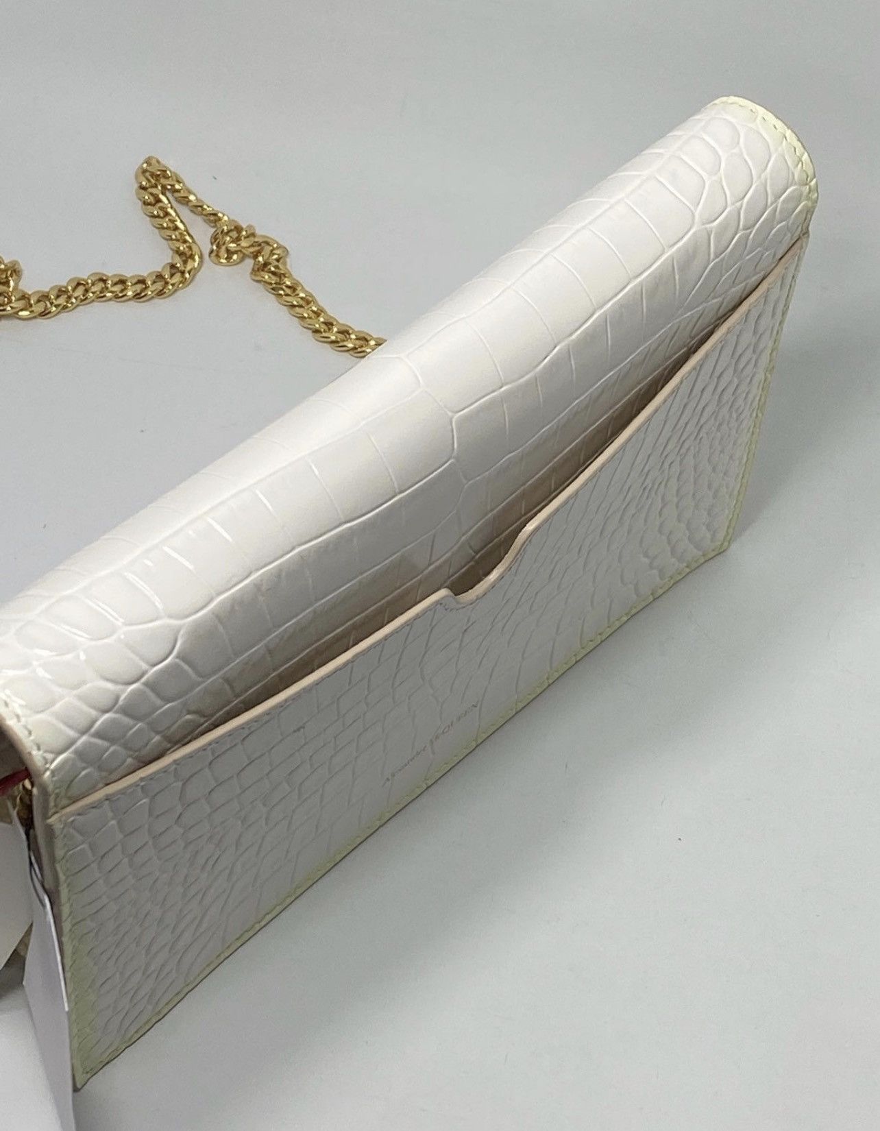 Alexander McQueen Alexander McQueen Small Skull Croc-Embossed Shoulder Bag Size ONE SIZE - 12 Thumbnail