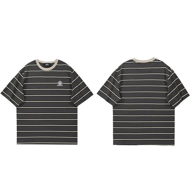 Japanese Brand Streetwear T-shirt Vintage Retro Striped Size US XL / EU 56 / 4 - 5 Thumbnail
