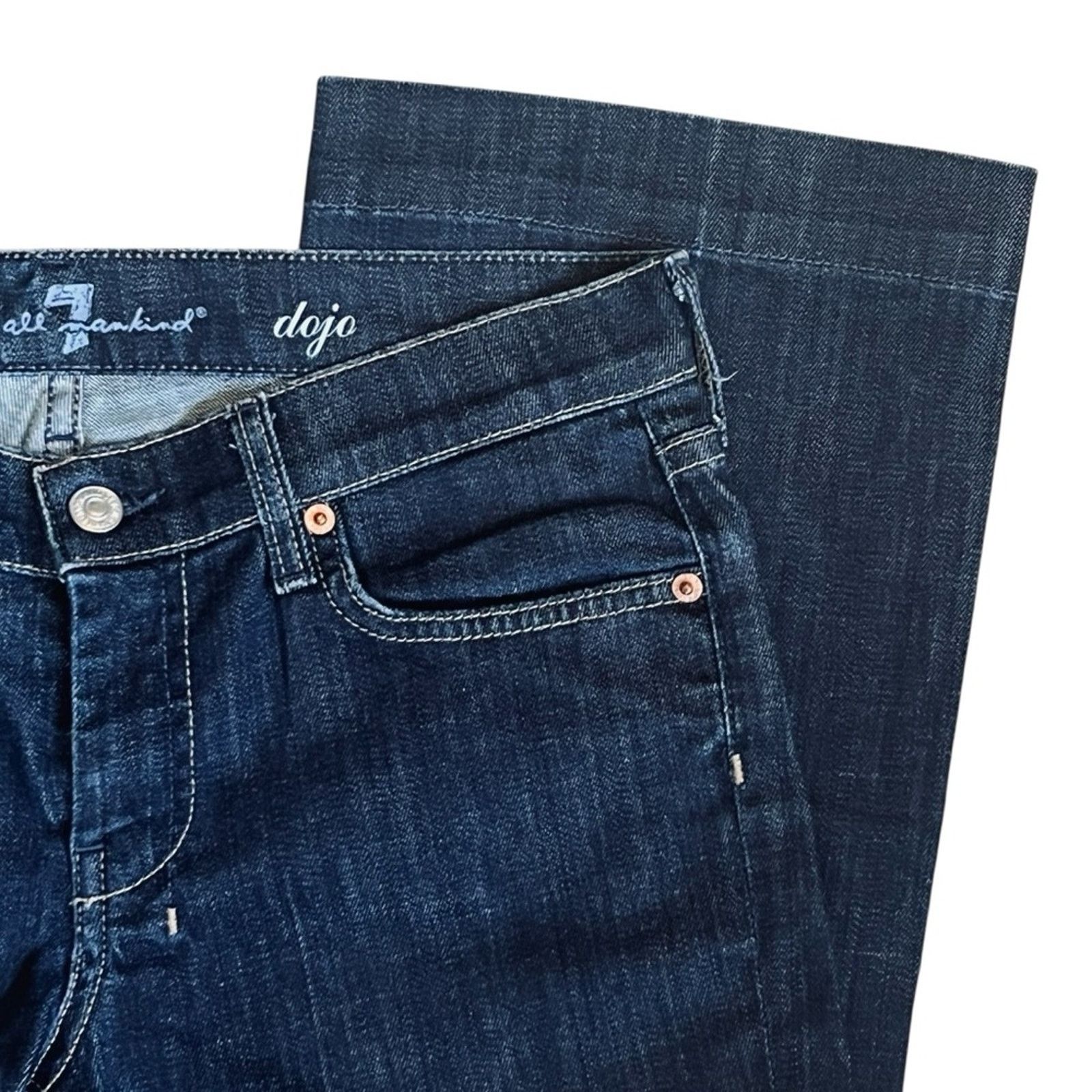 7 For All Mankind 7 For All Mankind Dojo Women’s Sz 28 Crop Jeans Dark Wash Size 28" / US 6 / IT 42 - 5 Thumbnail