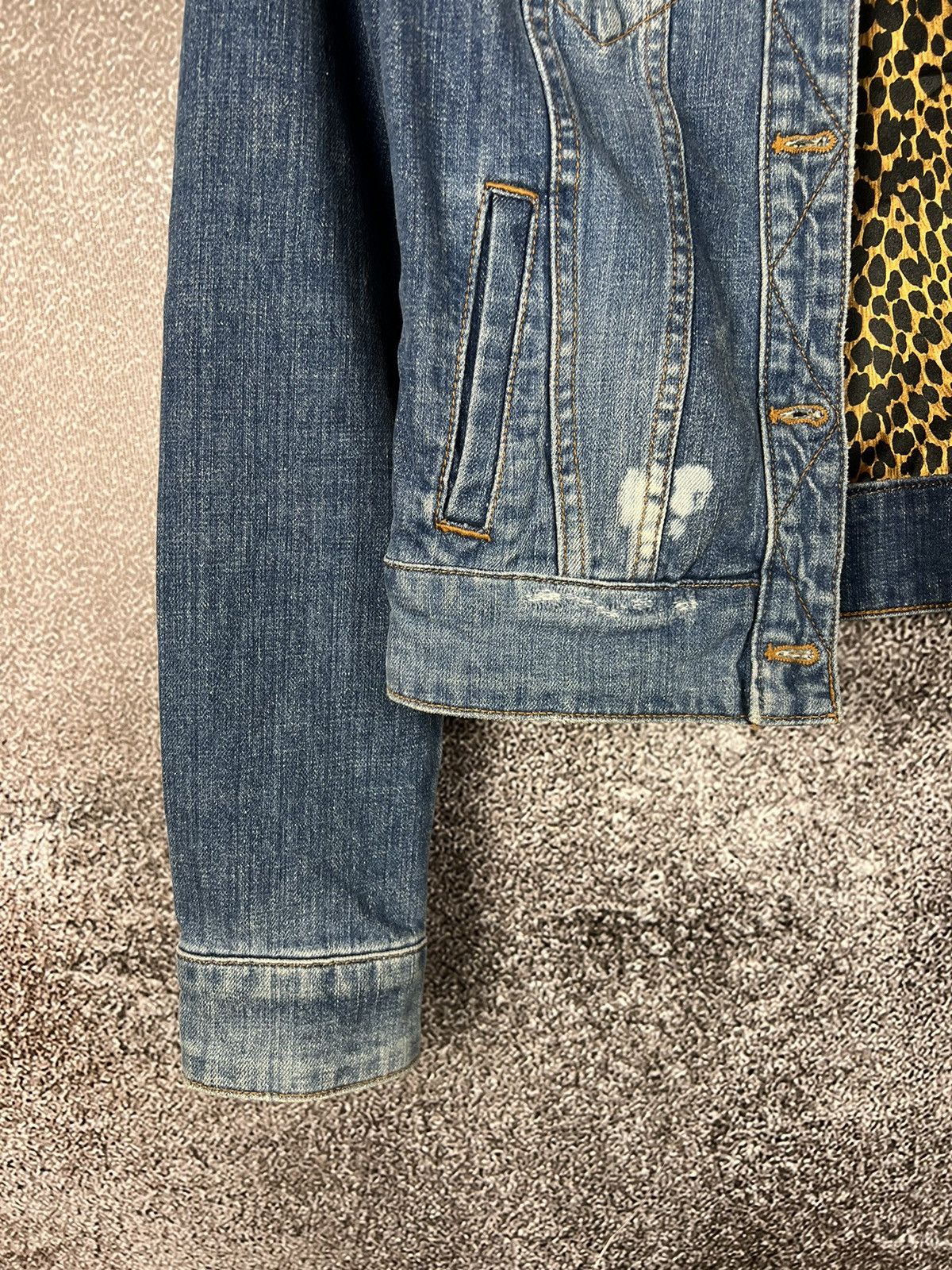 Designer × Dolce & Gabbana Dolce & Gabbana denim trucker jacket animal dotted ornaments Size M / US 6-8 / IT 42-44 - 8 Thumbnail