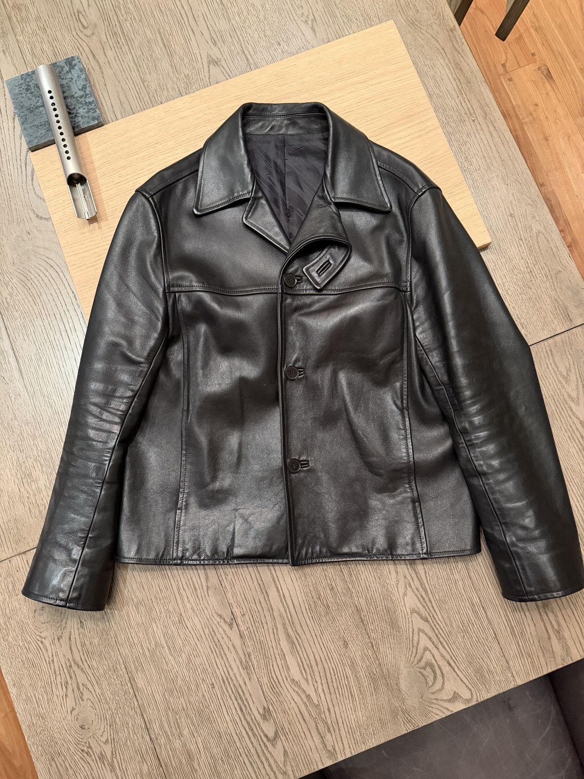Commission Commission NYC Calfskin Curved Flap Jacket / RARE Size US M / EU 48-50 / 2 - 1 Thumbnail