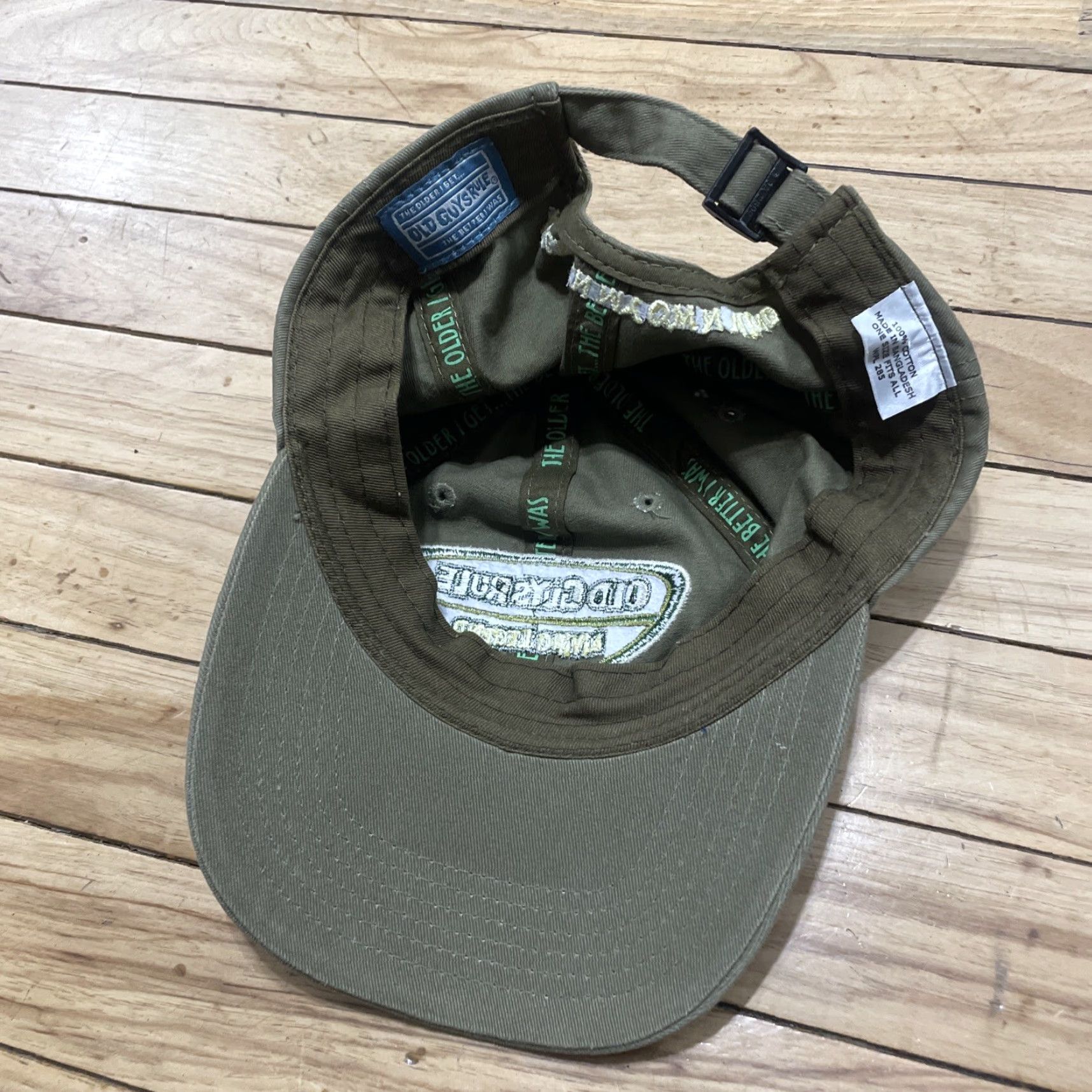 Vintage Old Guys Rule Living Legend Strapback Baseball Cap Green One Size Embroidered Mens Adjustable Casual Outdoor Canvas Cotton Cap EUC Size ONE SIZE - 6 Thumbnail