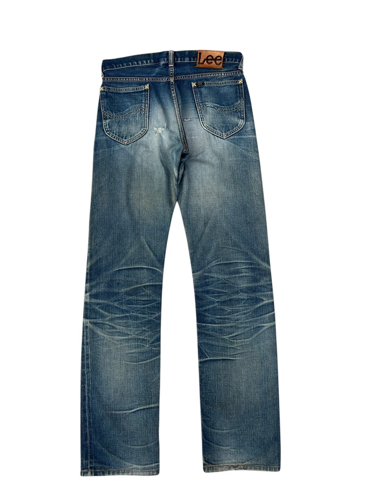 Lee Vintage Lee Sanforized Distressed Mud Denim Selvedge Jeans Size US 30 / EU 46 - 15 Thumbnail