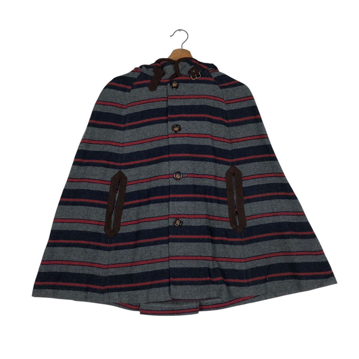 45rpm 📌Vintage Cloak Bomber Jacket Wool Hickory Chore Size US M / EU 48-50 / 2 - 13 Thumbnail