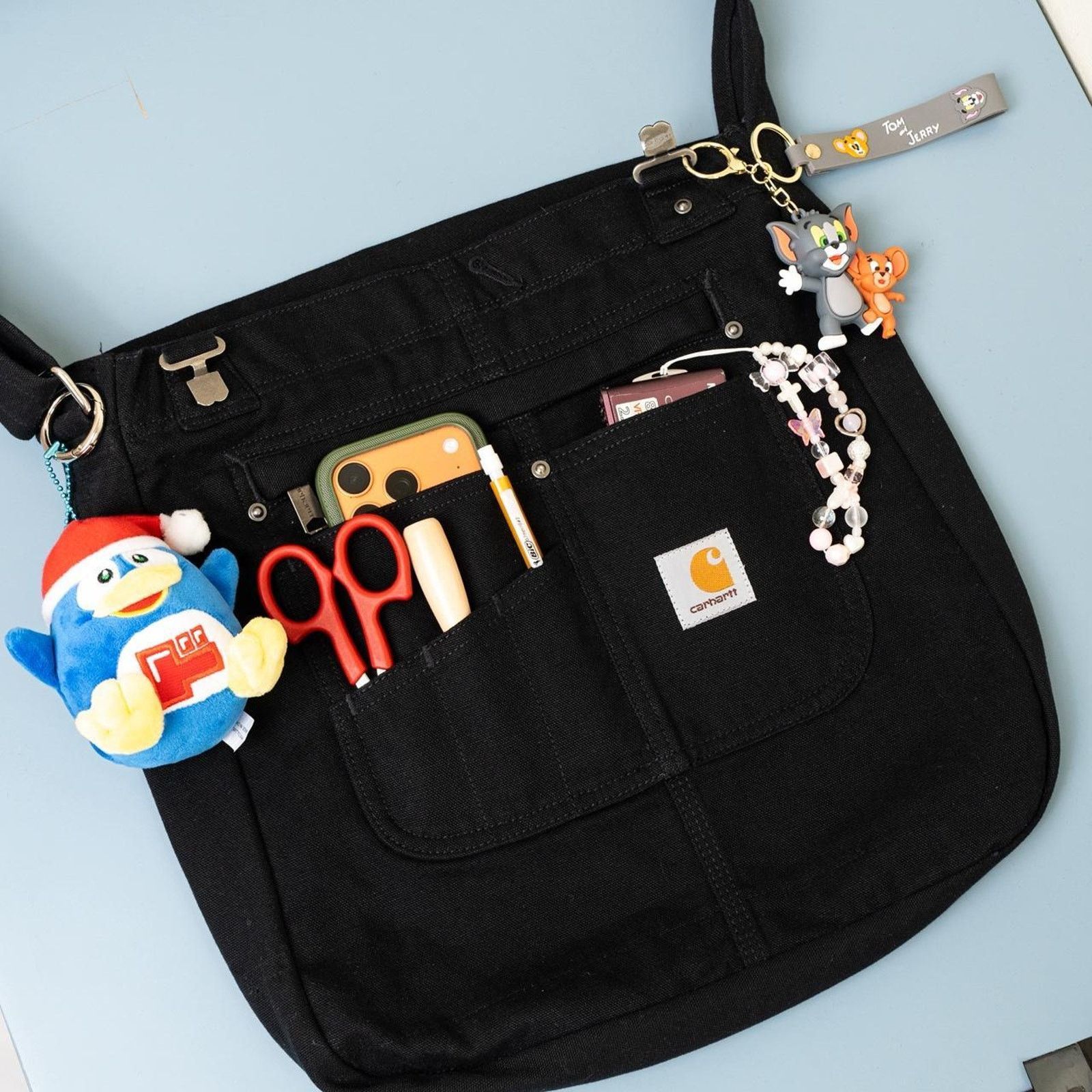 Carhartt Custom Upcycled carhartt tote bag / crossbody bag Size ONE SIZE - 1 Thumbnail