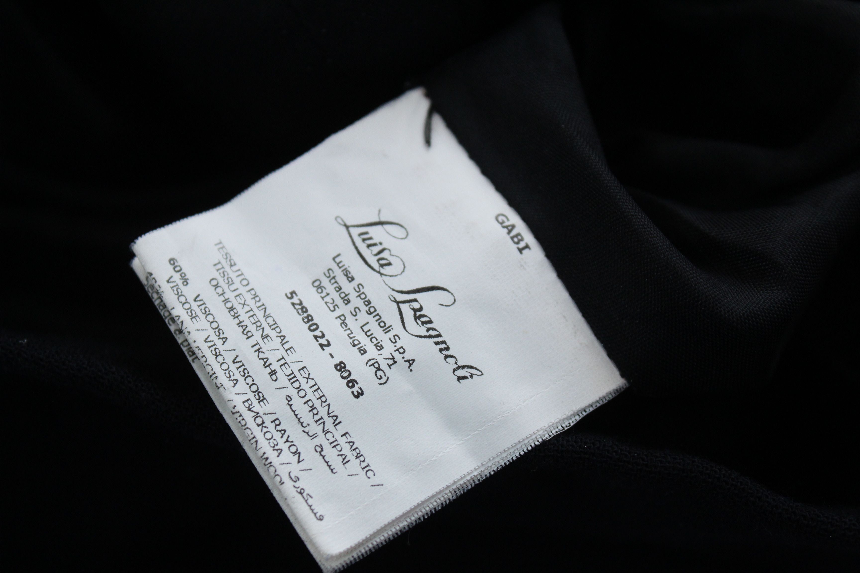 Vintage Luisa Spagnoli Dress Black Size 42 Authentic Vintage Size M / US 6-8 / IT 42-44 - 8 Thumbnail