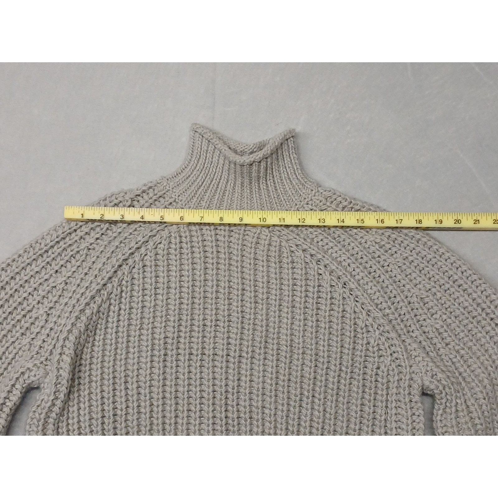 H&M H&M (Small) Gray Turtleneck Womens Crop Dress Casual Sweater Size S / US 4 / IT 40 - 4 Thumbnail