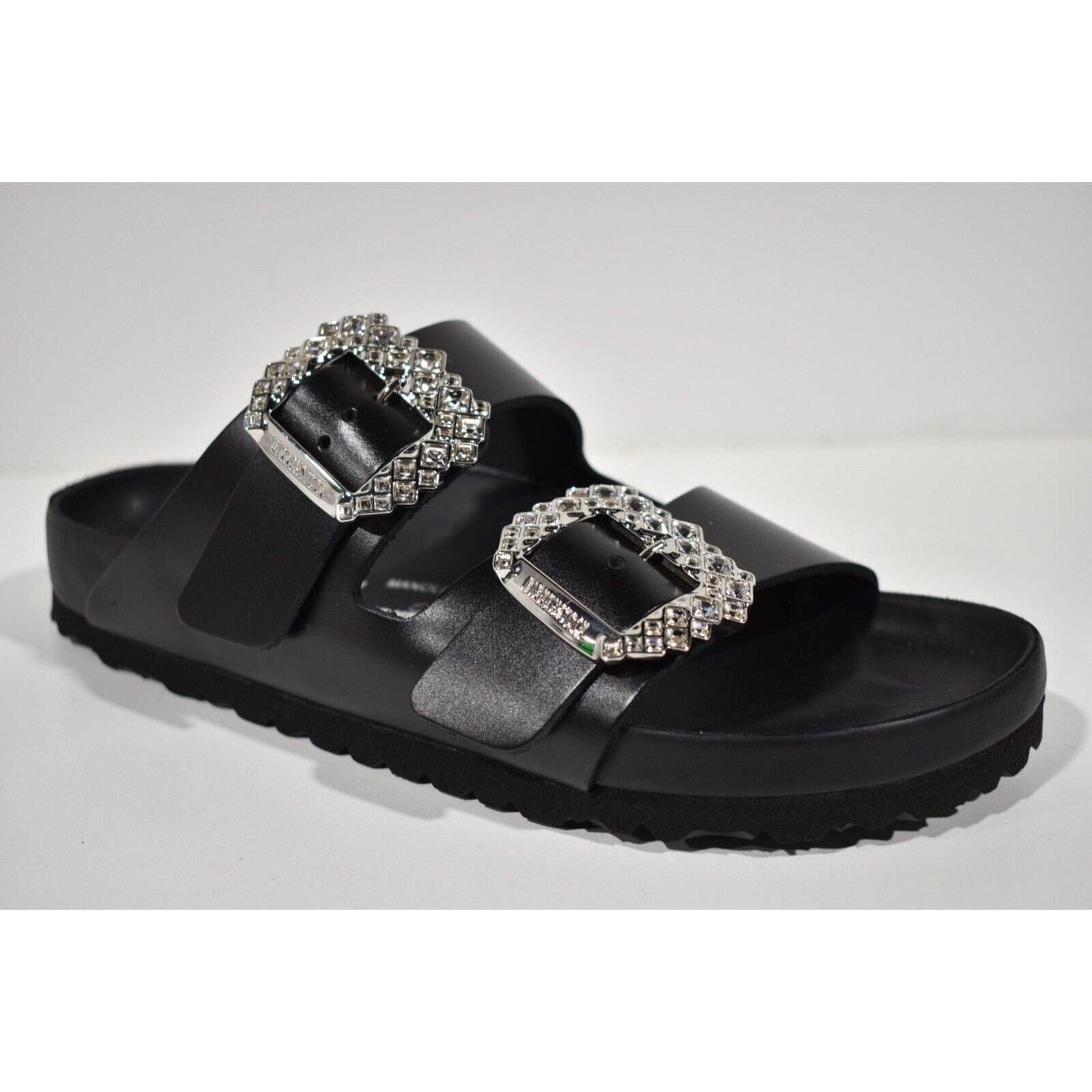 Manolo Blahnik Manolo Blahnik Birkenstock Arizona Crystal Buckle Black Size US 5 / IT 35 - 4 Thumbnail