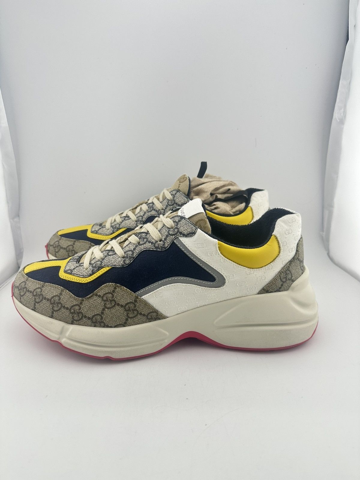 Gucci Gucci Rhython Beige Ebony Size US 10 / EU 43 - 1 Thumbnail