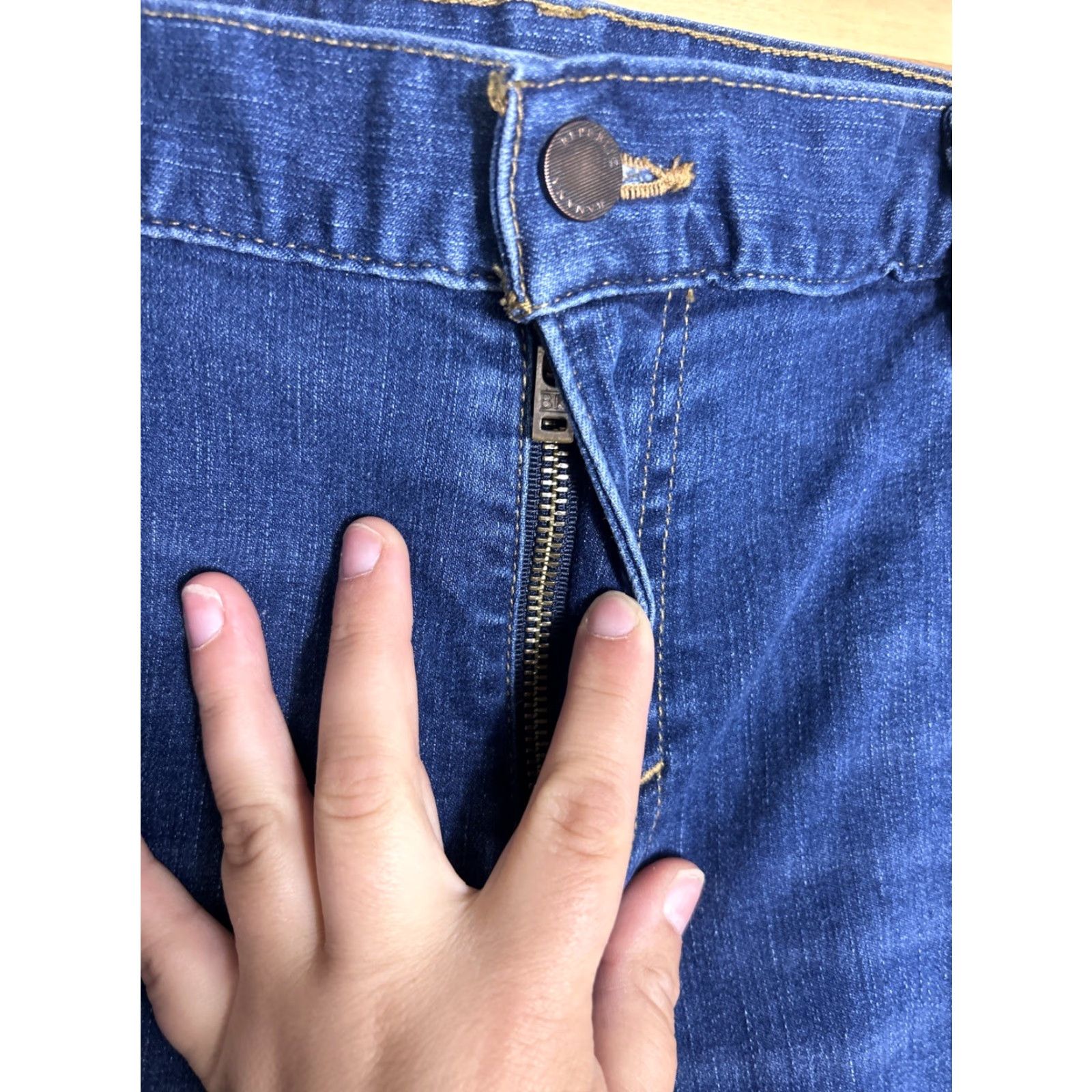 Banana Republic BANANA REPUBLIC Jeans Skinny Leg Dark Wash Blue Denim Men 34x32 Regular Inseam 32" Size US 34 / EU 50 - 6 Thumbnail
