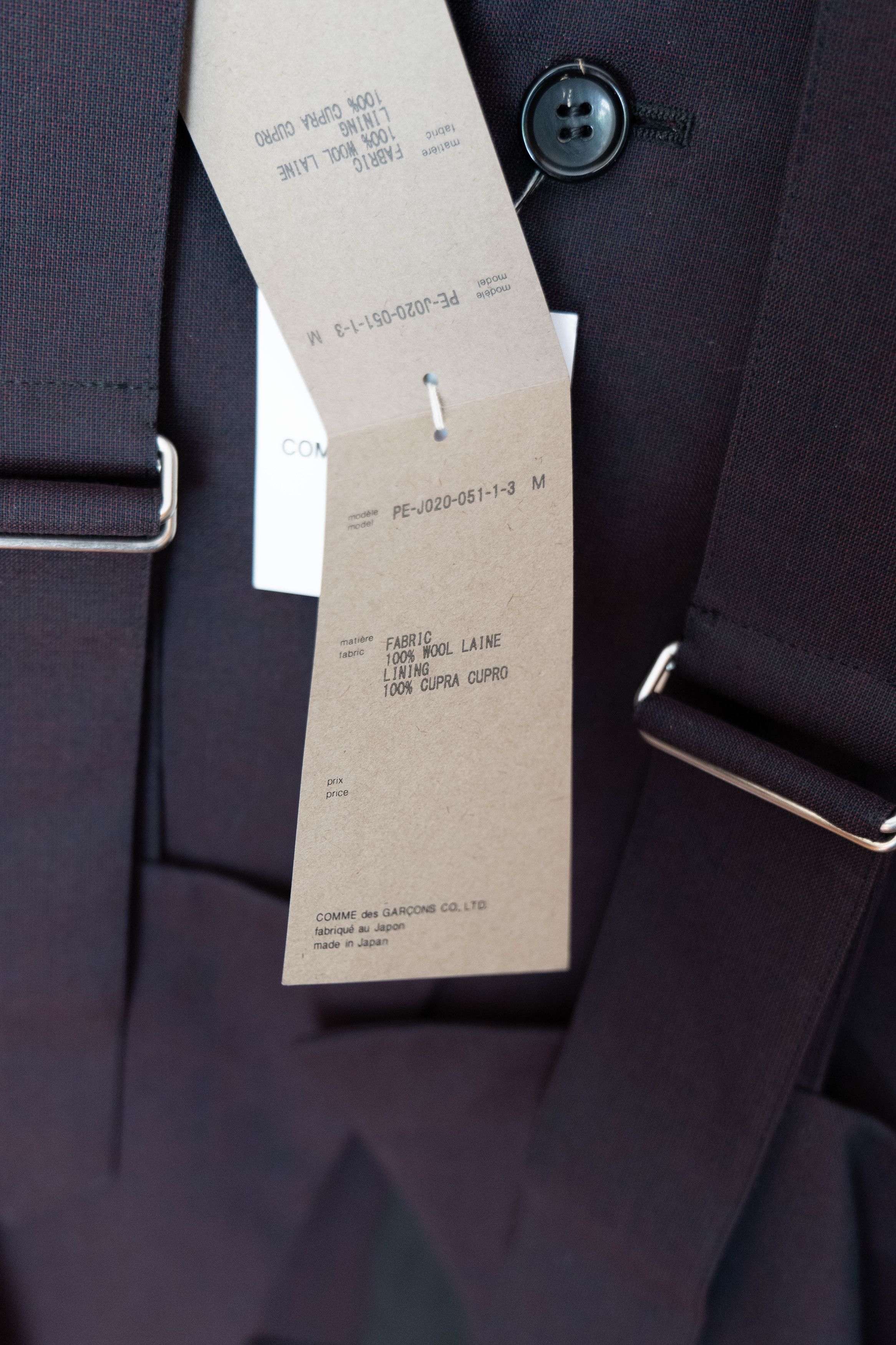 Comme des Garcons Homme Plus NWT SS20 strapped wool jacket Size US M / EU 48-50 / 2 - 4 Thumbnail