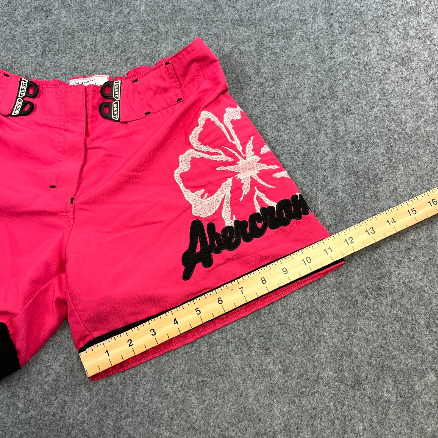 Abercrombie & Fitch Abercrombie & Fitch Womens Board Shorts Swim Floral Pink Medium Y2K Size 32" / US 10 / IT 46 - 4 Thumbnail