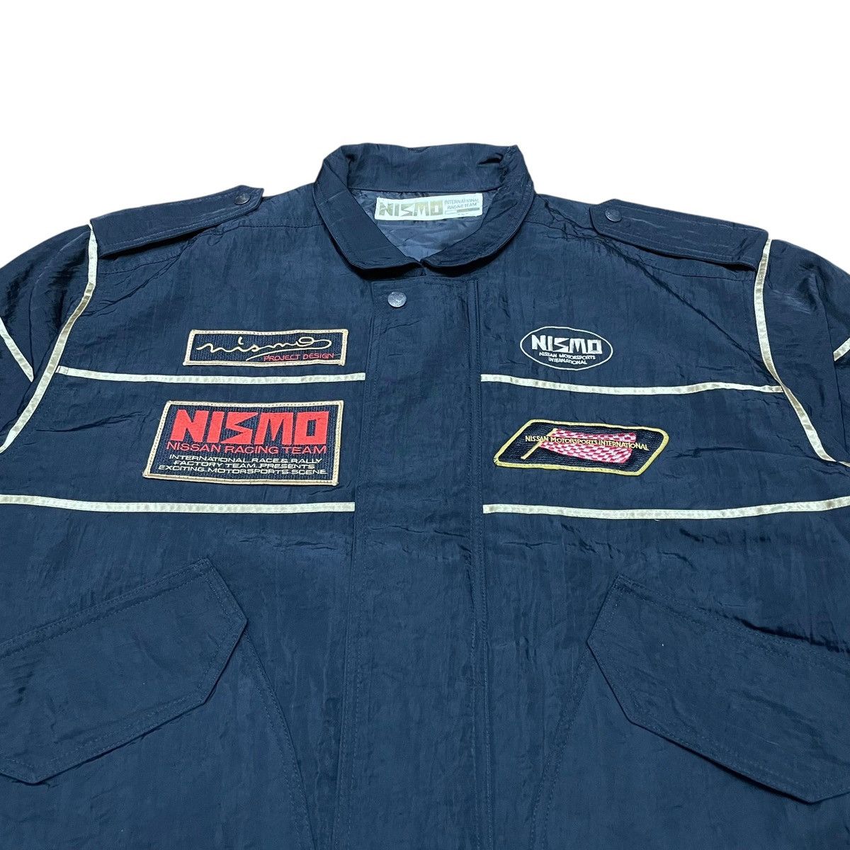Sports Specialties Vintage Nizmo Nissan Racing Team Big Logo Bomber Jacket Size US L / EU 52-54 / 3 - 3 Thumbnail