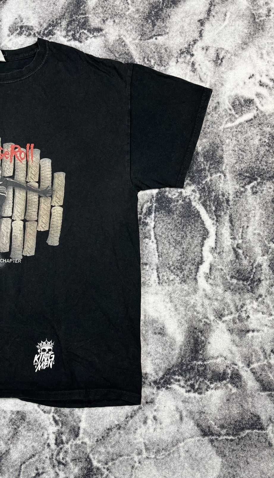 Gildan Sausage Roll Graphic Tee Black Funny Print T-Shirt XL Size US XL / EU 56 / 4 - 3 Thumbnail