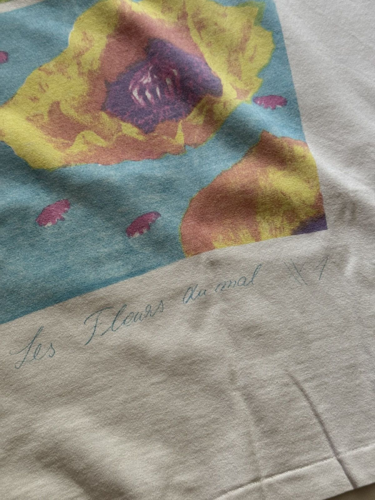 Hanes Vintage 90’s Hanes Flowers Art Warhol Single Stitch T-Shirt Size US XL / EU 56 / 4 - 3 Thumbnail