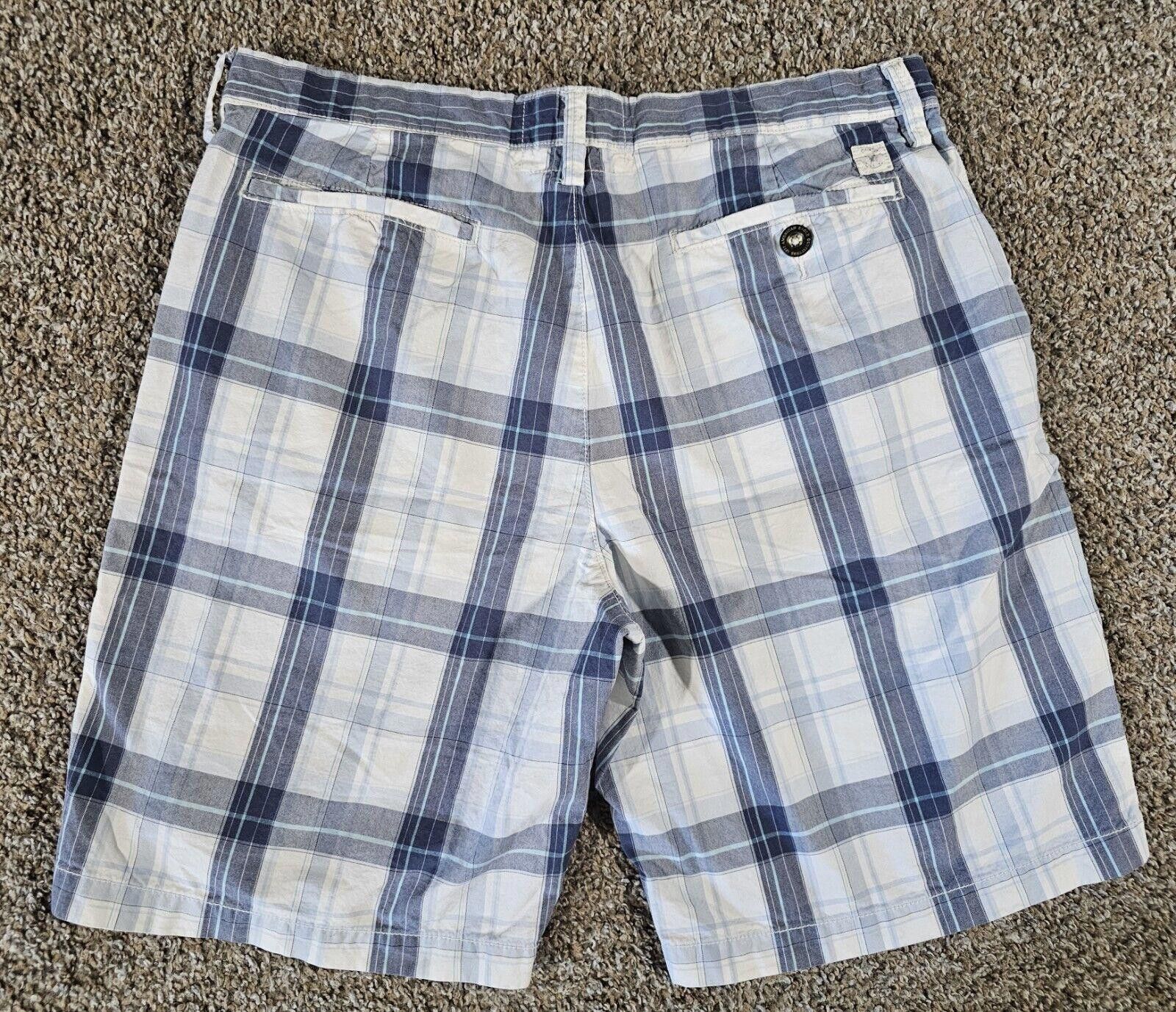 Designer American Eagle Prep Fit Men's 36 Blue Plaid Shorts Size US 36 / EU 52 - 6 Thumbnail