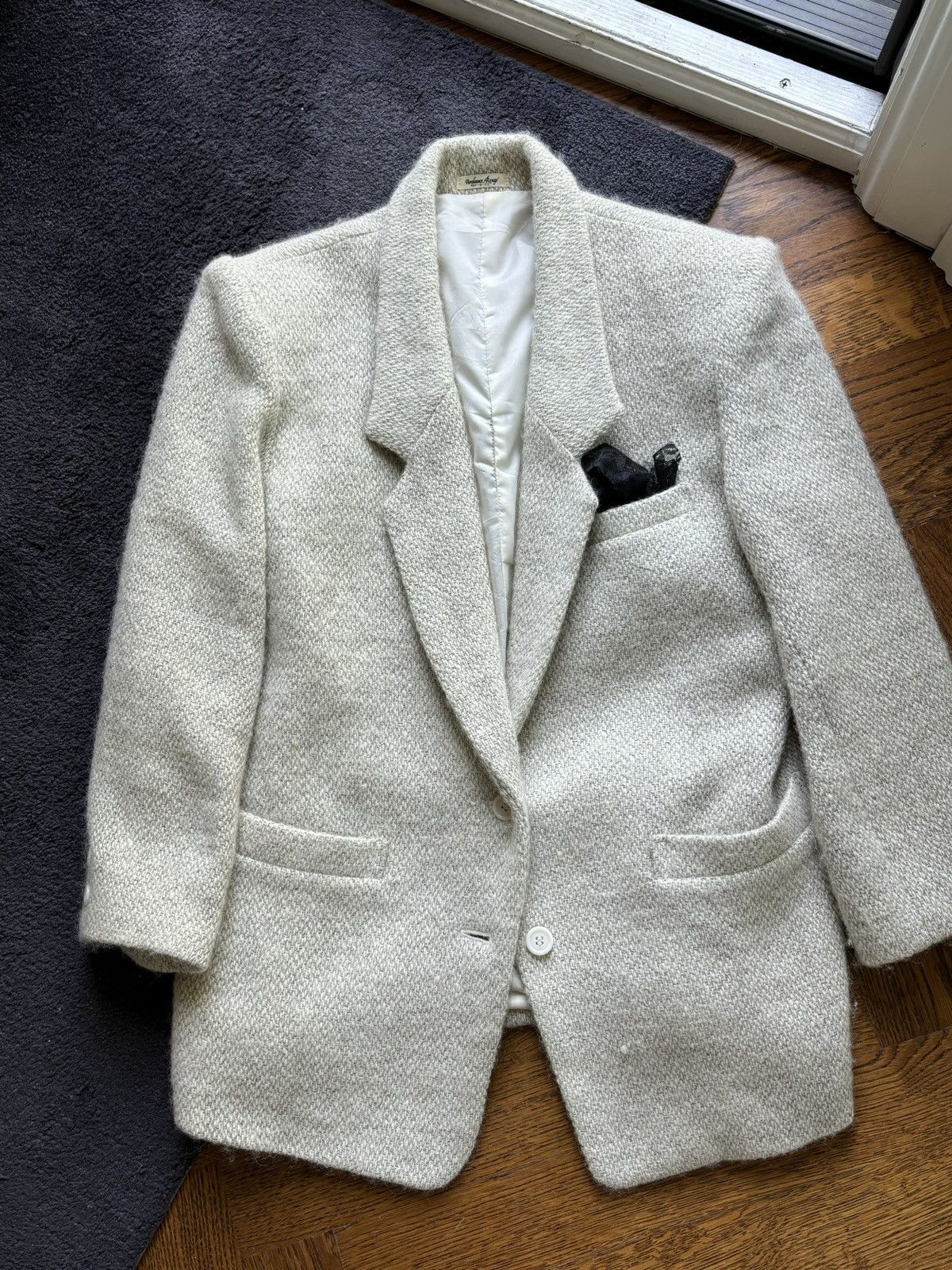 Vintage Bordeaux Rouge Blazer Japan Wool Mohair Sports Coat