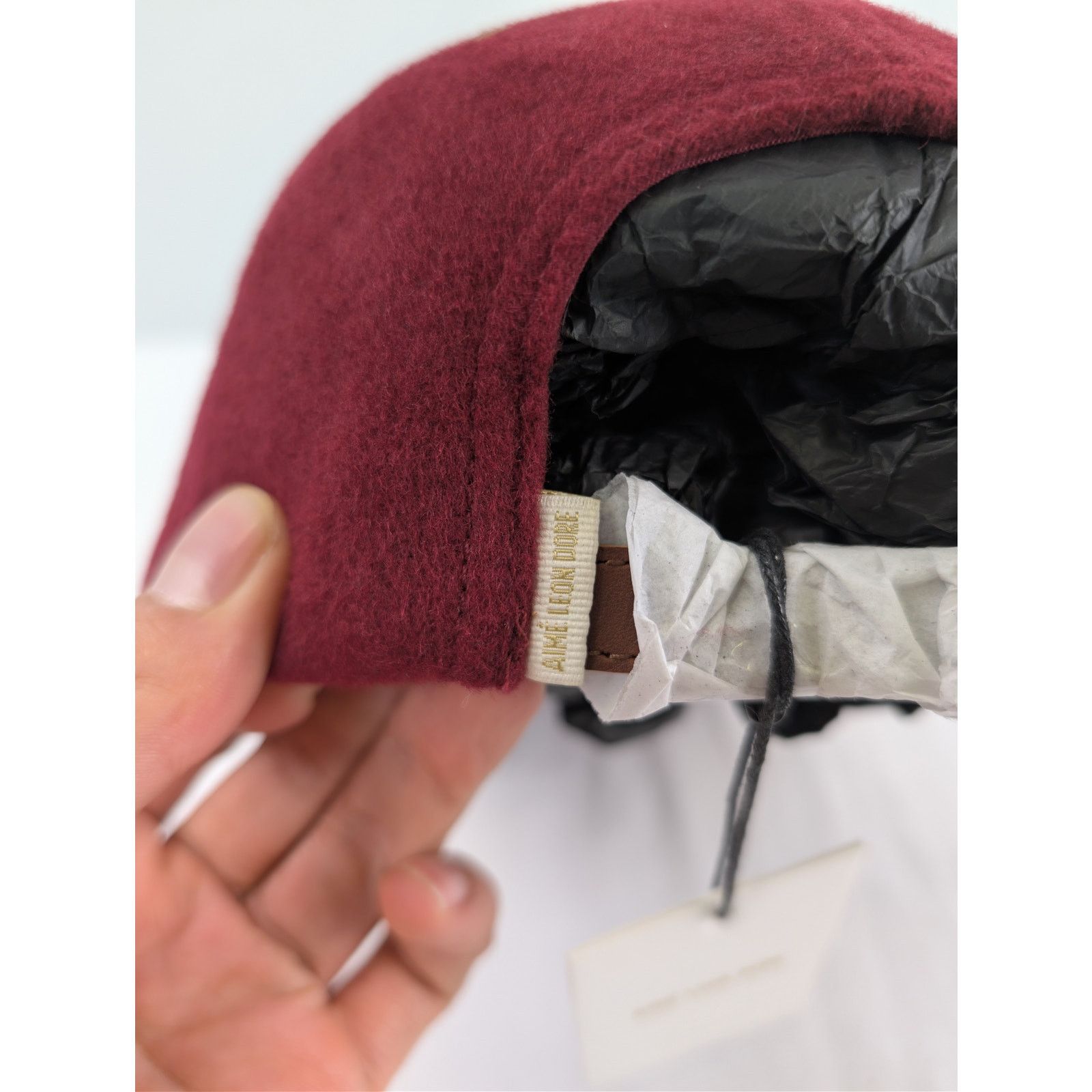 Aime Leon Dore o1rshd1 Size: OS / Bullion Patch Hat Beanie Cap / Hat Merlot Size ONE SIZE - 8 Thumbnail