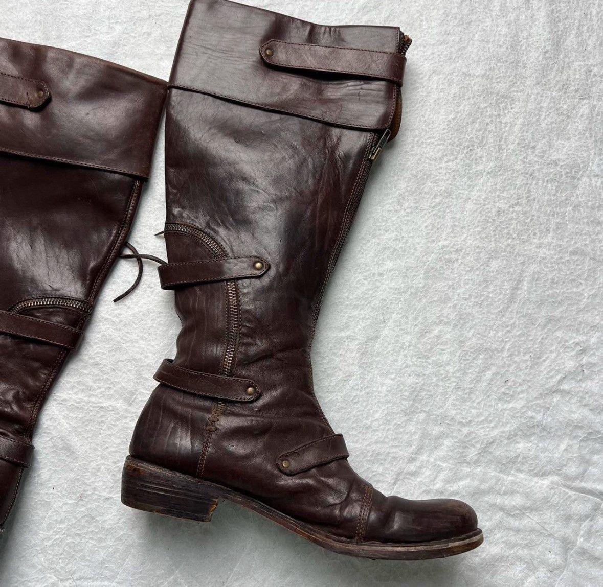 Vintage Vintage High Boots Moto Biker Size US 10 / IT 40 - 5 Thumbnail