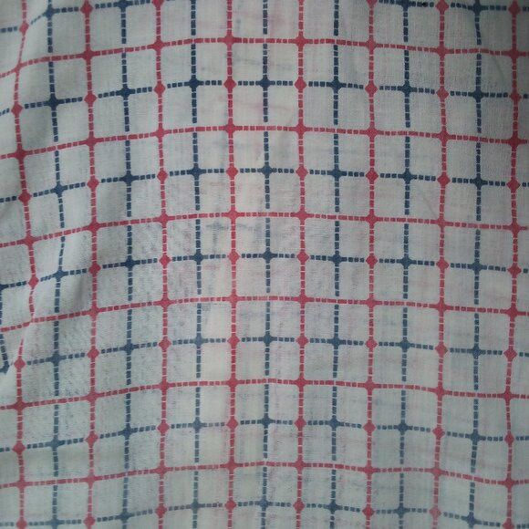 Sears Vintage 60s MCM Sears Dots Grid Checker Button Shirt Size US L / EU 52-54 / 3 - 5 Thumbnail