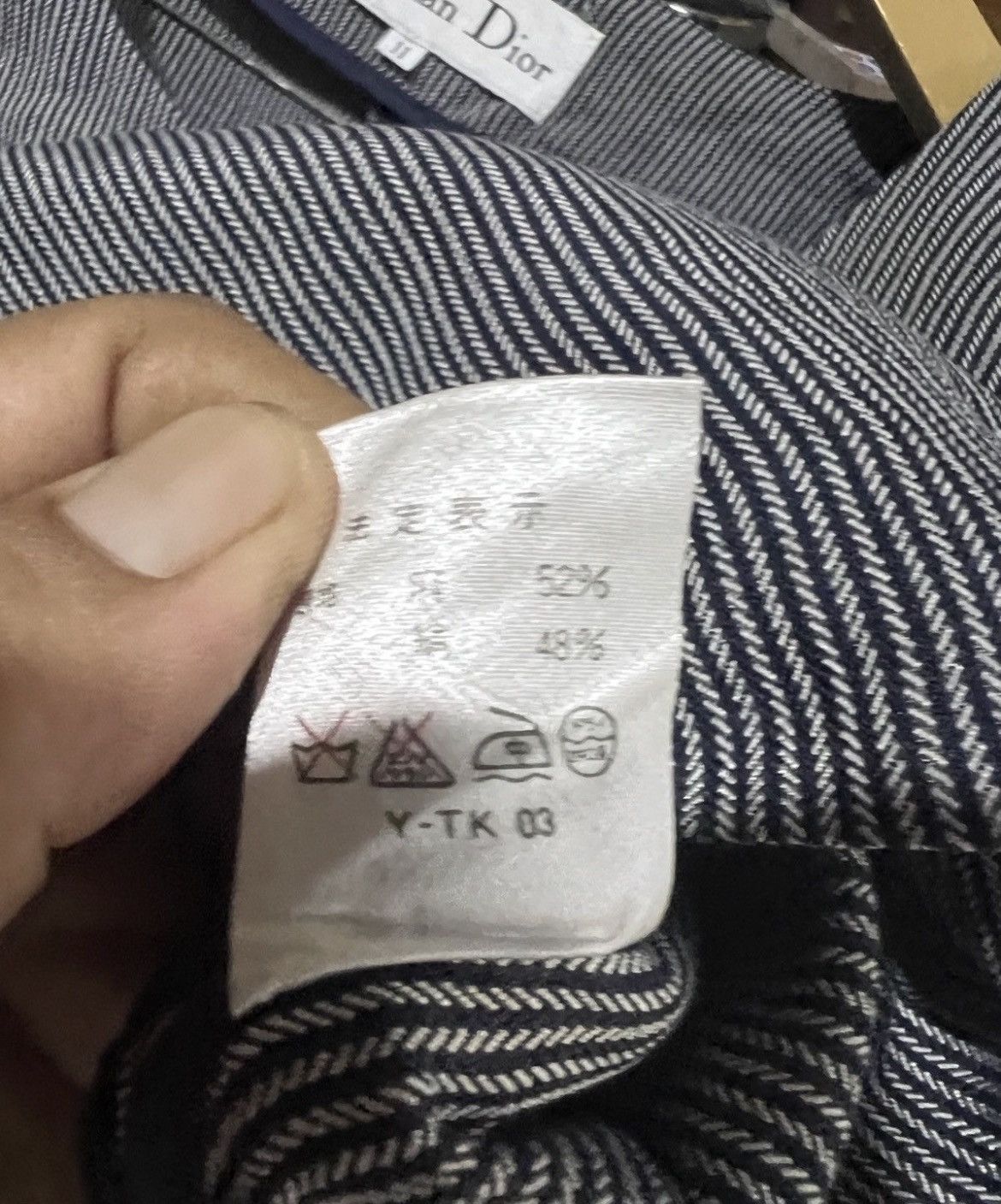 Christian Dior Monsieur 🔥Vintage Christian Dior Button Up Cropped Shirt Size S / US 4 / IT 40 - 11 Thumbnail