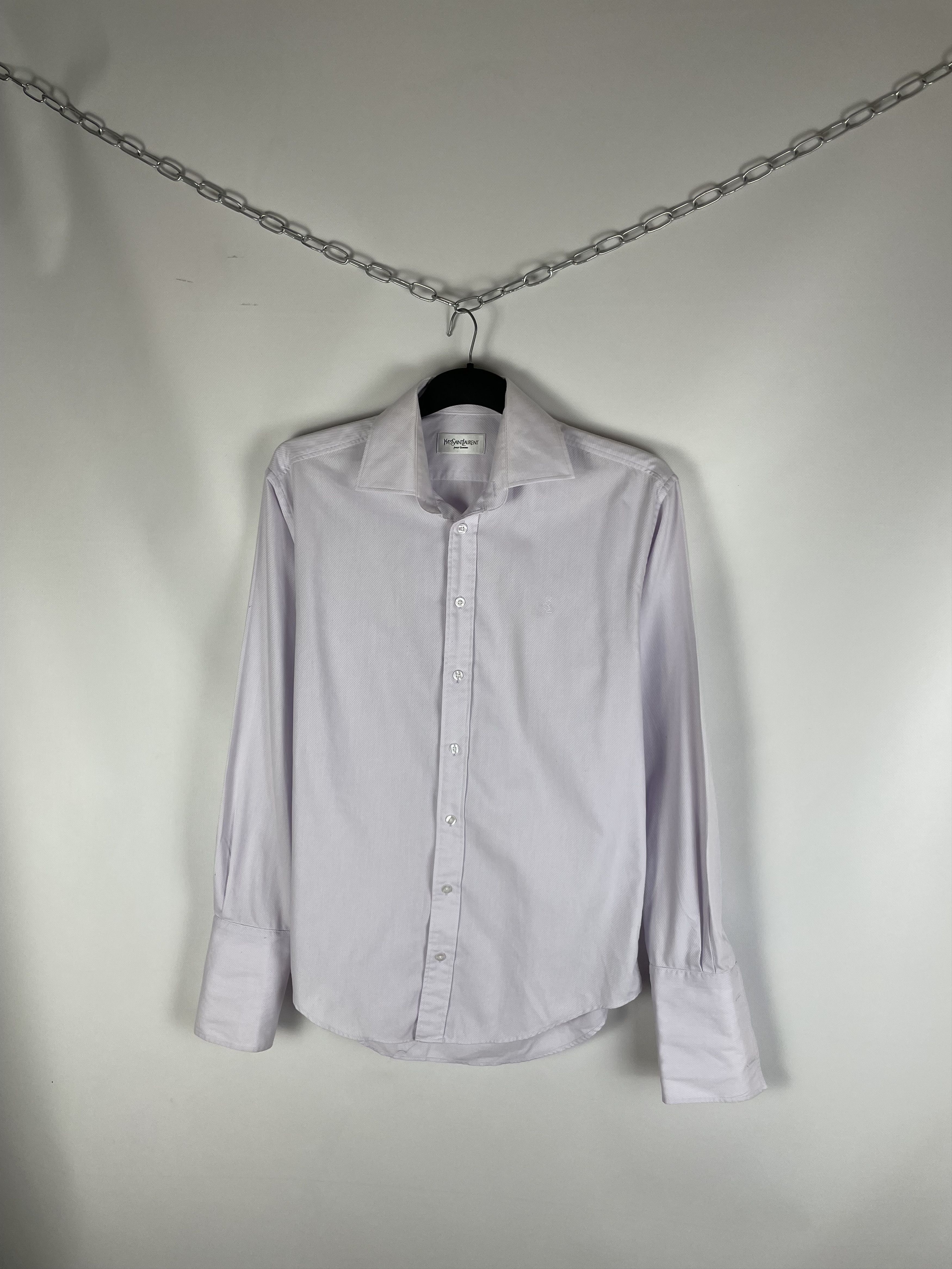 Vintage Vintage YvesSaintLaurent Ysl Pour Homme Button Up Shirt Size US L / EU 52-54 / 3 - 2 Thumbnail